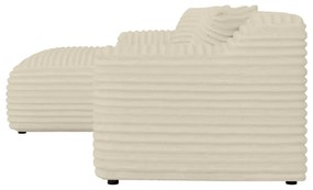 Бежов ъглов диван от рипсено кадифе (ляв ъгъл) Martin – Ropez