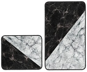 Черно-бели изтривалки за баня в комплект от 2 броя 60x100 cm - Mila Home