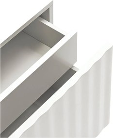 Бяло матово нощно шкафче Sierra – Teulat