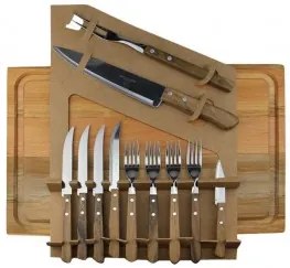 Simonaggio - Комплект за барбекю от 12 части с дъска SIM-CHURRASCO-(CH5516/12) (350.312.9060.400)