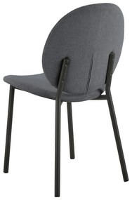 Антрацитен трапезен стол Cliff – Actona