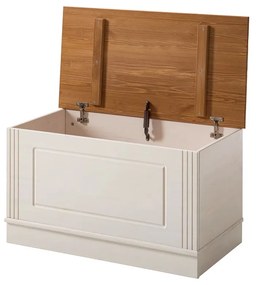 Бяла ракла от масивен бор 80x45 cm Anita – Støraa