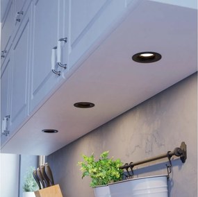 Eglo 902278 - комплект 3xLED димируемо вградено таванно осветително тяло SALICETO LED/4,8W/230V Ø8,8cm черно