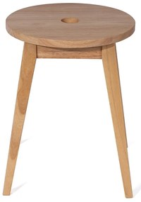 Стол от масивно каучуково дърво в светло естествен цвят Club – Bonami Essentials