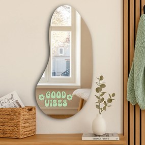 Стикер за огледало S6 – Good vibes 37x17