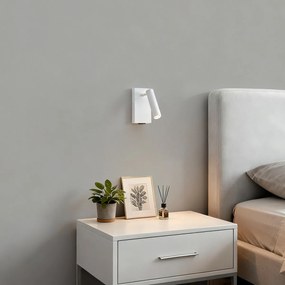 Модерна стенна лампа бяла регулируема с USB-C - Croft