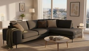 Ъгъл диван Senso-Left-270φ 200β cm.-Black