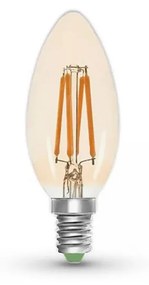 LED Крушка CLASIC AMBER C35 E14/5W/230V 2200K -  Brilagi