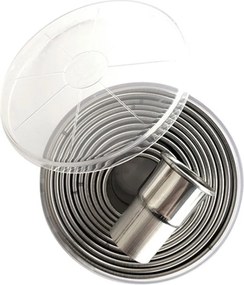 Horecano - Комплект иноксови гладки форми за рязане на тесто 12 броя-(181127)