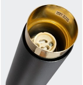 Осветително тяло за таван в черен и златист цвят Crown – Sollux