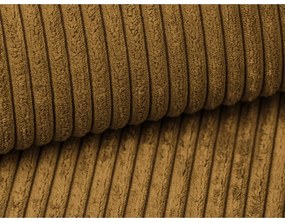 Сгъваем диван от рипсено кадифе в цвят горчица 195 cm Nona – Makamii