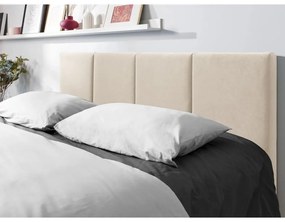 Бежово кадифено двойно легло , 160 x 200 cm Juniper - Mazzini Beds