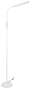 Бяла LED подова лампа (височина 145 cm) Toro - Trio
