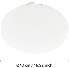 Бяло LED осветително тяло за таван FRANIA – EGLO