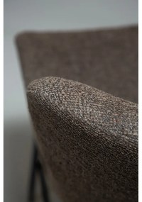 Кафяв тапициран бар стол (височина на седалката 67,5 cm) Glam – DAN-FORM Denmark