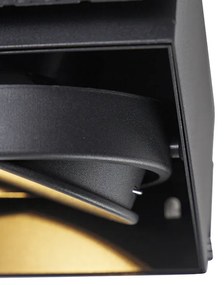 Комплект от 6 вградени прожектора черни GU10 AR111 без рамка - Oneon