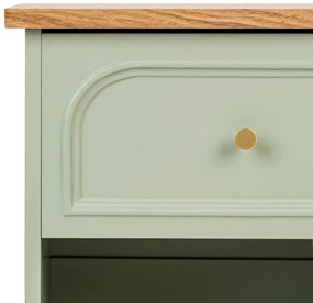 Нощно шкафче atmosphera Mohea, 67 cm, Зелен