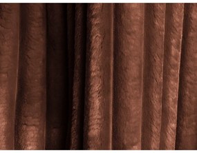 Теракотен разтегателен диван с място за съхранение от рипсено кадифе 266 cm Kini – Makamii