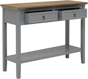 Сива конзолна маса от масивна Пауловния 34,5x99 cm Henley – Premier Housewares