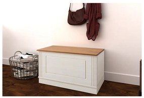 Бяла ракла от масивен бор 80x45 cm Anita – Støraa