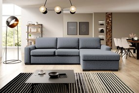Ъглов Диван Орхидея-Сиво-Десен