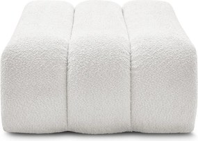 Бяла табуретка от прежда с примки от букле Azra – Bobochic Paris