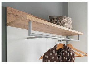 Панел за закачалки в дъбов декор в бяло и натурално Topix - Germania