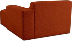 Модулен диван от букле в тухлен цвят (десен ъгъл) Roxy – Scandic