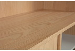 Модулна етажерка за книги с дъбов декор в естествен цвят 110x199 cm Modulair - vtwonen