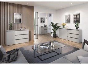 Сив висок скрин 90x91 cm Bastia - Germania