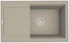 Мивка Pyramis Pyragranite Sparta Plus Lux 1B 1D-Тъмнобежов