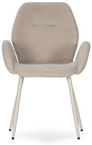 Бежови тапицирани трапезни столове в комплект 2 бр. Ansu – Marckeric