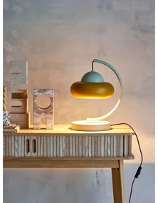 Настолна лампа в цвят жълта охра и кремаво (височина 34,5 cm) Bubble – Bloomingville