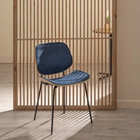 Тъмносини трапезни столове в комплект от 2 бр. Elio – Ixia