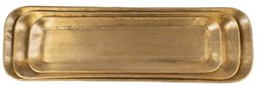 Метални декоративни подноси 3 бр. 14x48 cm Grau – Ixia