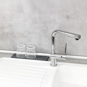 Сива тавичка за оттичане за съдовете от диатомична глина 30x8 cm Damon – Wenko