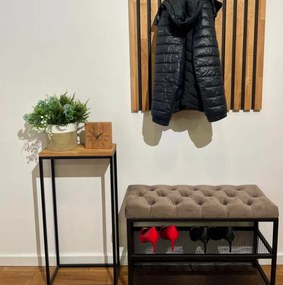 Пейка за обувки Loft с тапицирана седалка 80 см - повече цветове червен