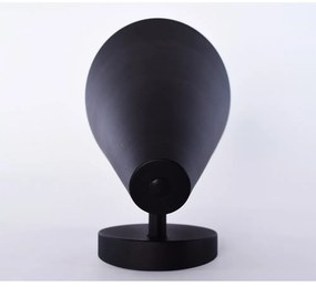 Черна стенна лампа, височина 16 cm Lisboa - SULION