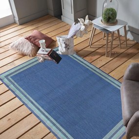 Стилен килим в тъмносин цвят Ширина: 160 см | Дължина: 210 см