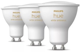 LED комплект крушки 3 бр. GU10, 4 W White ambiance – Philips Hue