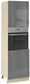 Колонен шкаф за фурна МДФ Глосмакс 602Ф (60см) Сонома