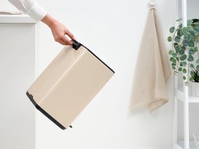 Бежово стоманено кошче за боклук с педал 12 l Bo – Brabantia