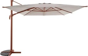 Градински чадър със странична стойка Hesperide Melhia, Накланящ се - Махагон/Лен