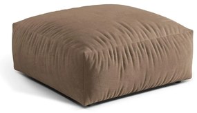 Светлокафява кадифена модулна табуретка Martina – Micadoni