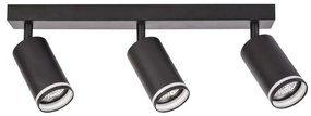 Точково осветително тяло PIPE 3xGU10/10W/230V черно