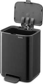 Матово черно стоманено кошче за боклук с педал 4 l Bo – Brabantia