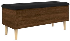 835088 vidaXL Пейка за съхранение, кафяв дъб, 102x42x46 см, инженерно дърво