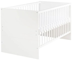 Бяло детско креватче 70x140 cm с регулируема височина Anton – Roba