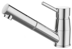 ALVEUS 1150888 - Кран за мивка с издърпваща се пръскачка NANO 13,9 см хром