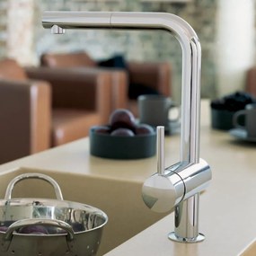 Кухненски кран Grohe Minta със спирала-Silver Mat